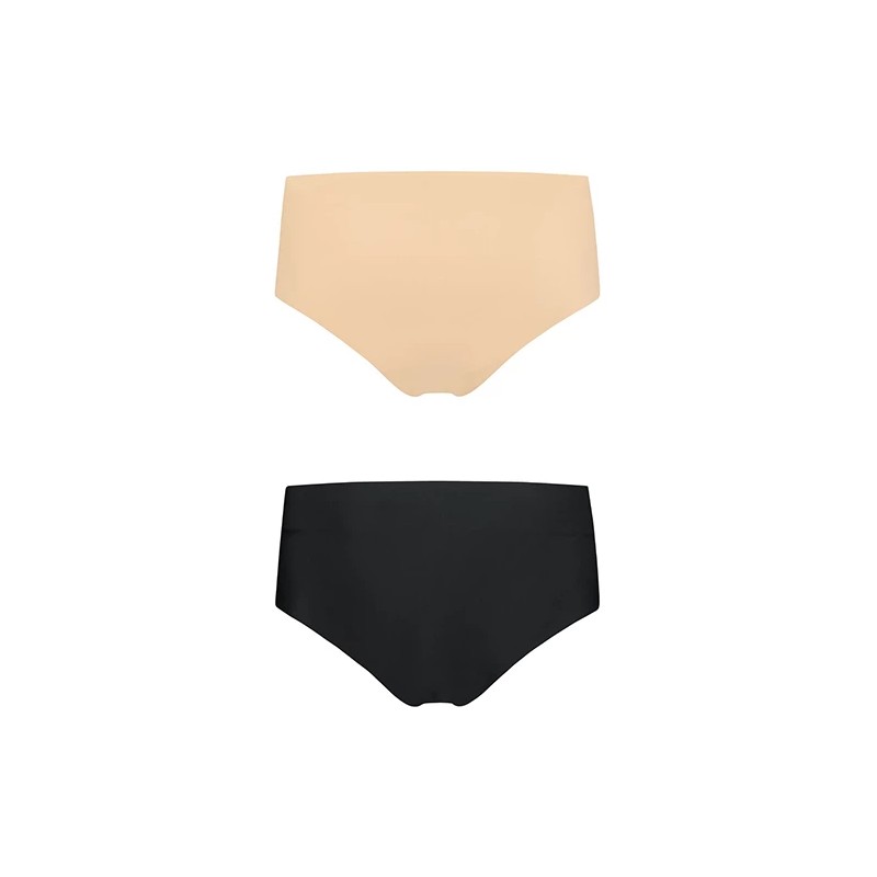 Niewidzialne majtki - Bye Bra Invisible High Brief Nude + Black XL